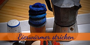 Beitragsbild des Blogbeitrags Eierwärmer Pudelmütze stricken