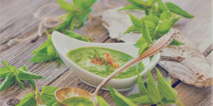 Beitragsbild des Blogbeitrags Omas Brennnesselspinat Rezept