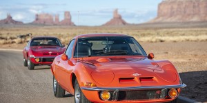 Beitragsbild des Blogbeitrags Über zwei Dutzend Opel GT auf der Route 66