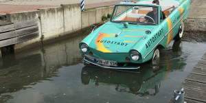 Beitragsbild des Blogbeitrags Exklusiv: Taufe für einen automobilen Meilenstein im Mittellandkanal 