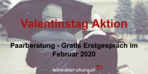 Beitragsbild des Blogbeitrags Valentinstags Aktion – gratis Erstberatung für Paare!