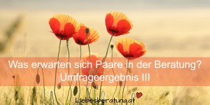 Beitragsbild des Blogbeitrags Was erwarten sich Paare in der Beratung? 