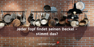 Beitragsbild des Blogbeitrags Jeder Topf findet seinen Deckel – stimmt das?