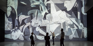 Beitragsbild des Blogbeitrags „Rethinking GUERNICA“ im Deep Space 8K