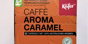 Beitragsbild des Blogbeitrags KÄFER - CAFFE AROMA CARAMEL: HEIMKOMPOSTIERBARE KAPSELN FÜR DIE NESPRESSO MASCHINE! 