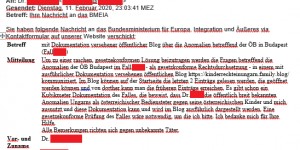 Beitragsbild des Blogbeitrags Das BMEIA wird über den Fall ebenfalls informiert! 