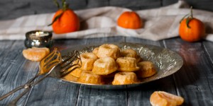 Beitragsbild des Blogbeitrags Clementinen-Minigugelhupfe … (vegan)