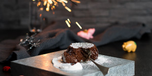 Beitragsbild des Blogbeitrags Buchweizen Lava Cake … (gf, vegan)