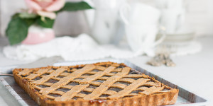 Beitragsbild des Blogbeitrags Linzertorte einmal anders … (vegan)