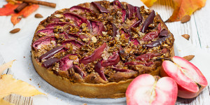 Beitragsbild des Blogbeitrags Apfel-Mandel-Tarte … (vegan)