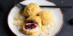 Beitragsbild des Blogbeitrags Brombeerknödel … (vegan) 