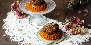 Beitragsbild des Blogbeitrags Rote Rüben-Schokomousse Törtchen … (vegan)