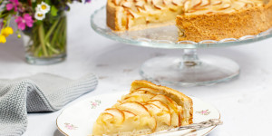 Beitragsbild des Blogbeitrags Apfeltarte zum Muttertag … (vegan)