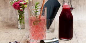 Beitragsbild des Blogbeitrags Waldbeershrub … (vegan)