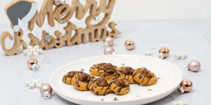 Beitragsbild des Blogbeitrags Nougat-Kekse … (vegan)