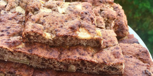Beitragsbild des Blogbeitrags Apfel-Schoko-Kuchen (grün - ab Stabilisierungsphase)