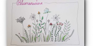 Beitragsbild des Blogbeitrags ZEICHNEN 3.20 – Blumen