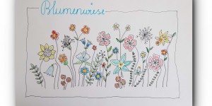 Beitragsbild des Blogbeitrags ZEICHNEN 8.20 – Und wieder Blumen 