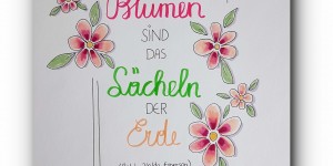 Beitragsbild des Blogbeitrags ZEICHNEN 10.20 – Blumen lächeln