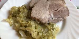 Beitragsbild des Blogbeitrags Schopfbratl mit Spitzkraut