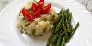 Beitragsbild des Blogbeitrags Risotto vom Wiesenspargel
