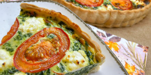 Beitragsbild des Blogbeitrags Spinatquiche mit Ricotta 