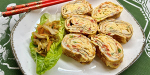 Beitragsbild des Blogbeitrags Gyeran Mari koreanische Eierrolle