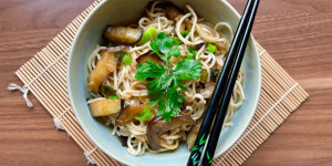 Beitragsbild des Blogbeitrags Auberginen Teriyaki