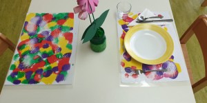 Beitragsbild des Blogbeitrags Tischsets mit Koralltechnik