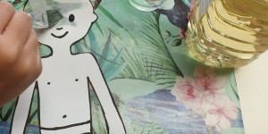 Beitragsbild des Blogbeitrags Der durchsichtige Mensch – Basteln mit Öltechnik