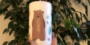 Beitragsbild des Blogbeitrags DIY: Bild auf Kerze drucken
