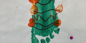 Beitragsbild des Blogbeitrags Oh Tannenbaum – ein Bild mit Fußabdruck 