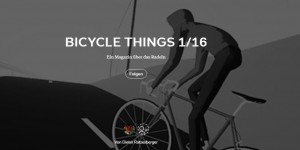 Beitragsbild des Blogbeitrags Bicycle Things 1/16 
