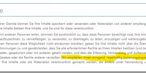 Beitragsbild des Blogbeitrags Backup von O365 notwendig ?