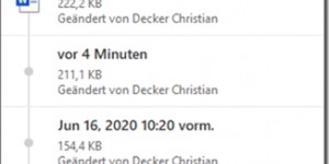 Beitragsbild des Blogbeitrags Versionsverlauf im OneDrive Client