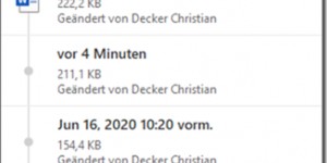 Beitragsbild des Blogbeitrags Versionsverlauf im OneDrive Client 