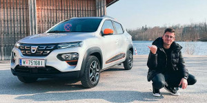 Beitragsbild des Blogbeitrags Dacia Spring – Das gratis E-Auto im Test