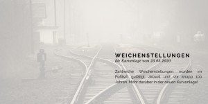 Beitragsbild des Blogbeitrags Weichenstellungen