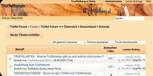 Beitragsbild des Blogbeitrags Österreichs erstes Trüffelforum von Trüffelhang.at am 8.5.2020 gestartet 