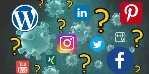 Beitragsbild des Blogbeitrags Marketing in der Coronakrise: Warum Social Media und Corporate Blogs gerade jetzt so wichtig sind!