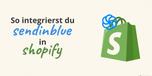 Beitragsbild des Blogbeitrags So richtest du deinen Shopify Newsletter mit Sendinblue ein 