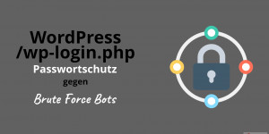 Beitragsbild des Blogbeitrags WordPress Login und wp-login.php vor Brute-Force Angriffen sichern 