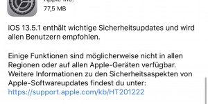 Beitragsbild des Blogbeitrags Apple veröffentlicht iOS, iPadOS 13.5.1 und watchOS 6.2.6 