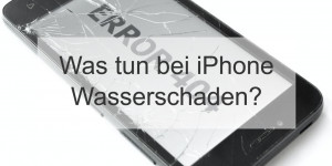 Beitragsbild des Blogbeitrags Was tun bei iPhone-Wasserschaden?