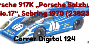 Beitragsbild des Blogbeitrags Carrera Digital 124 – Porsche 917K „Porsche Salzburg, No.17“, Sebring 1970 (23823)