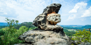 Beitragsbild des Blogbeitrags Papststein und Gohrisch - eine Rundwanderung