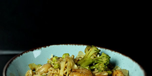 Beitragsbild des Blogbeitrags Shrimps-Reispfanne