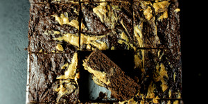 Beitragsbild des Blogbeitrags Erdnussbutter Brownies 