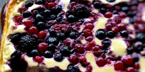Beitragsbild des Blogbeitrags Protein-Cheesecake Auflauf