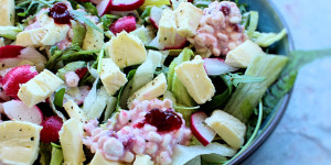 Beitragsbild des Blogbeitrags Camembert Salat 